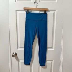 Athleta elation laser cut high rise 7/8 legging dark teal XS lightweight active